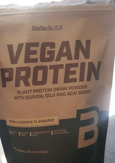 Fotografie - Vegan protein BioTechUSA vanilla cookie