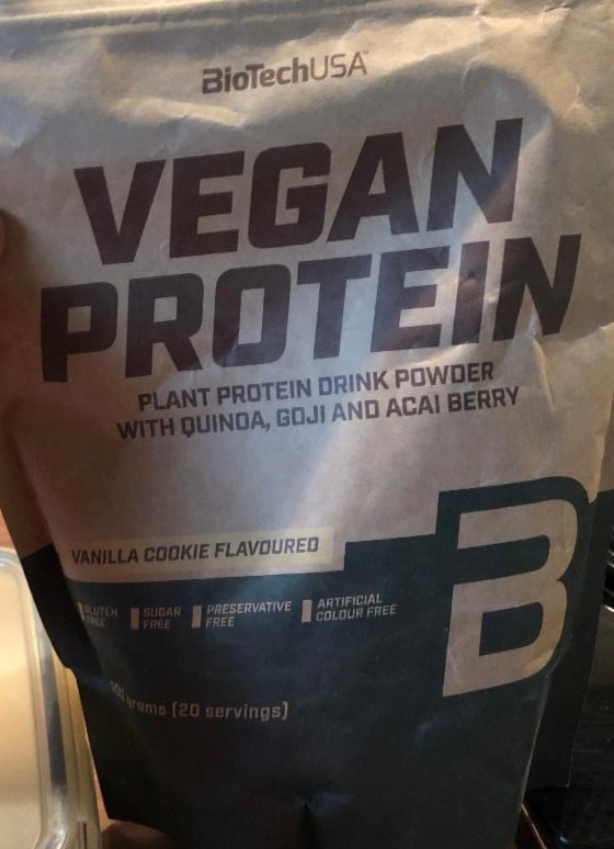 Fotografie - Vegan protein BioTechUSA vanilla cookie