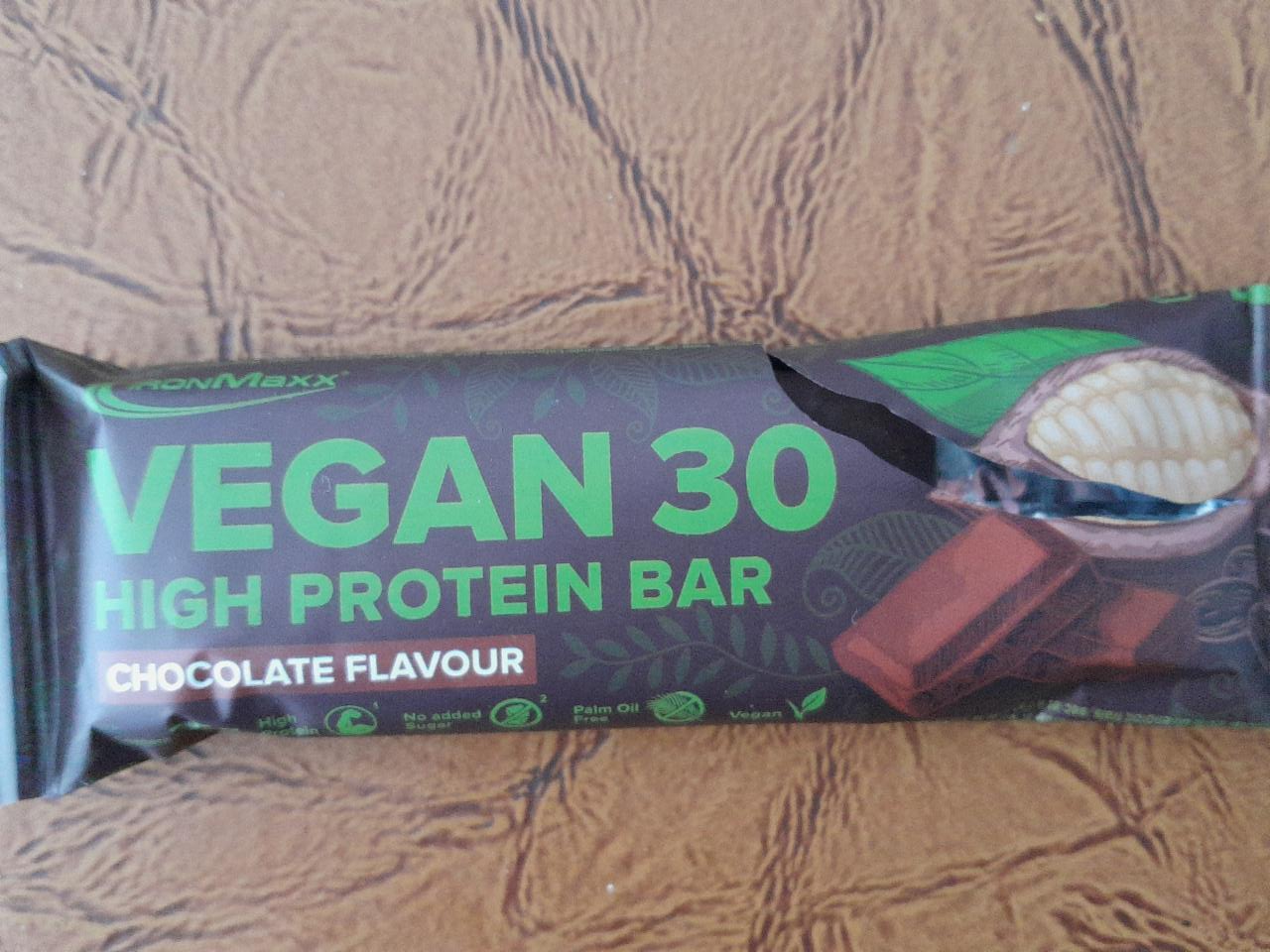 Fotografie - Vegan 30 High Protein Bar Chocolate Flavour