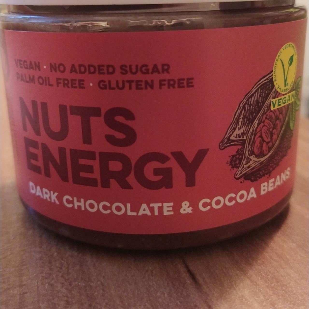 Fotografie - Nuts energy Dark chocolate & Cocoa beans