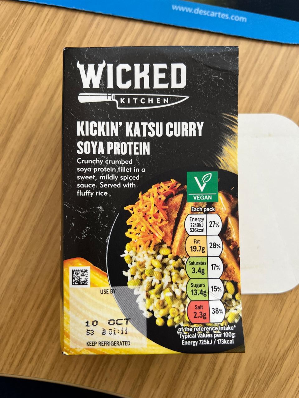 Fotografie - Wicked Kitchen Kickin’ katsu curry soya protein