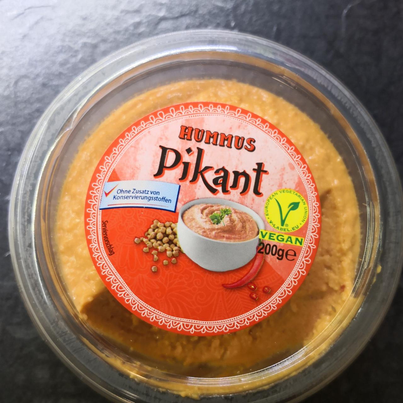 Fotografie - Hummus pikant vegan Hofer AT