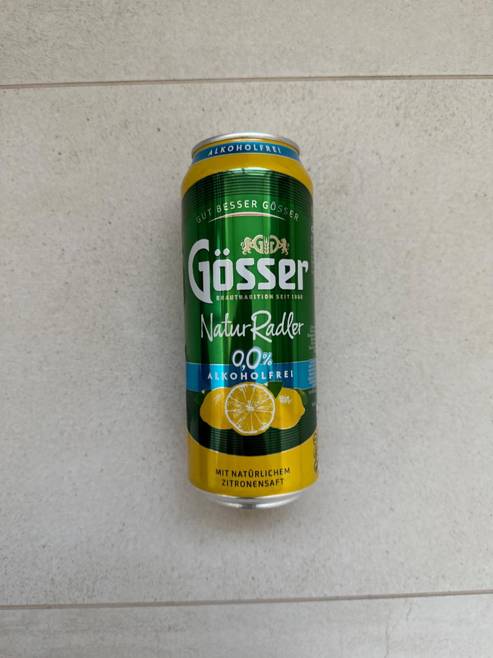 Fotografie - Gösser Natur Radler 0,0%