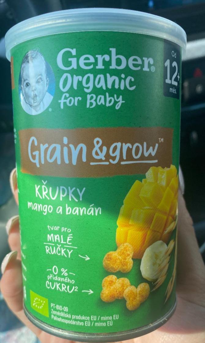 Fotografie - Grain & Grow křupky mango a banán Gerber organic for baby