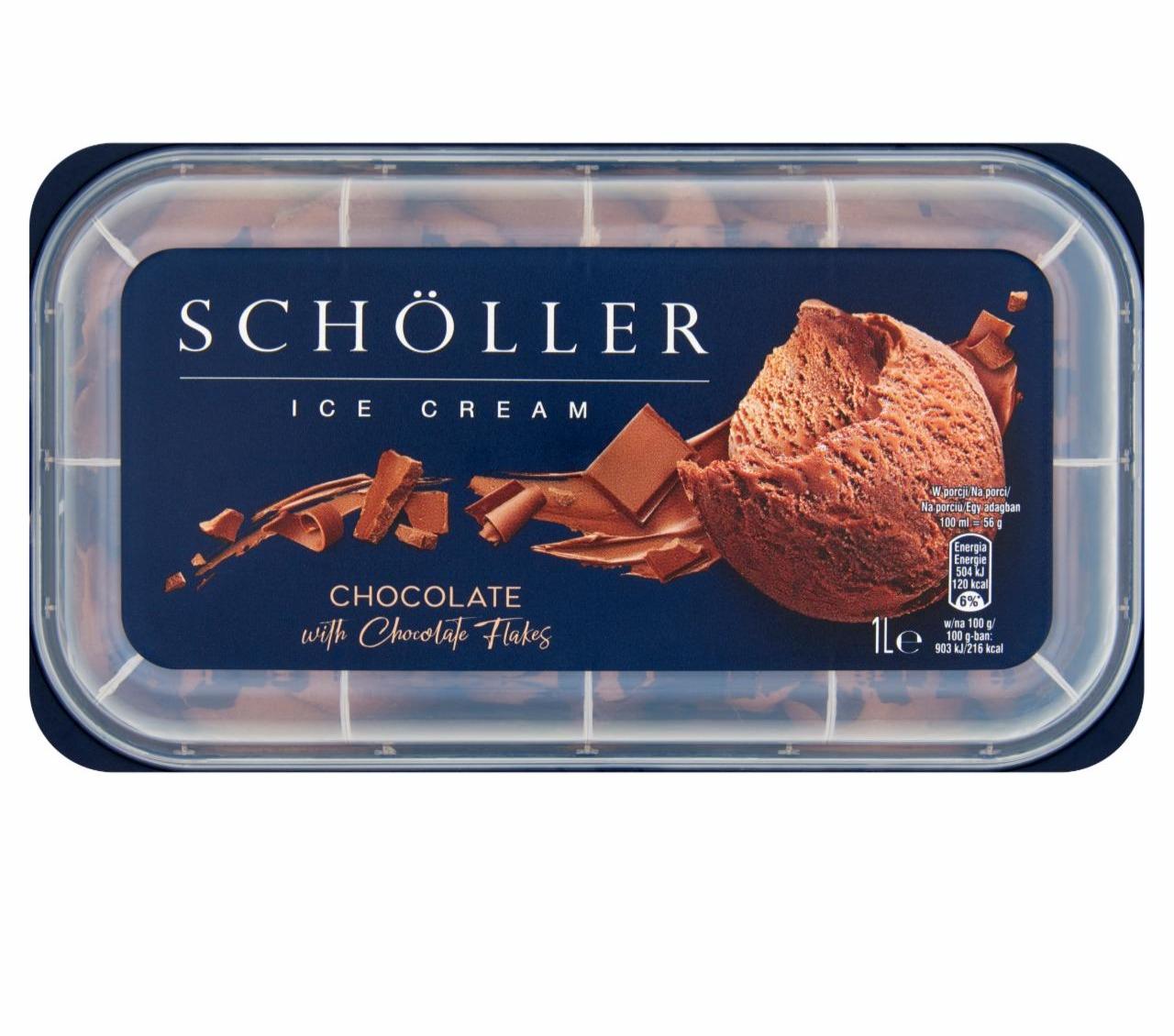 Fotografie - Schöller ice cream Chocolate with chocolate flakes