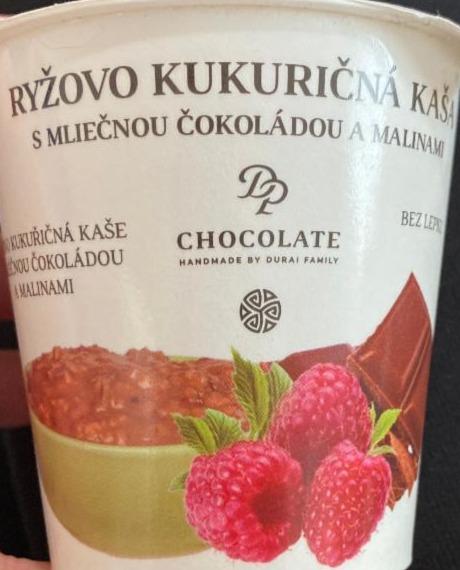 Fotografie - Ryžovo kukuričná kaša s mliečnou čokoládou a malinami DP chocolate