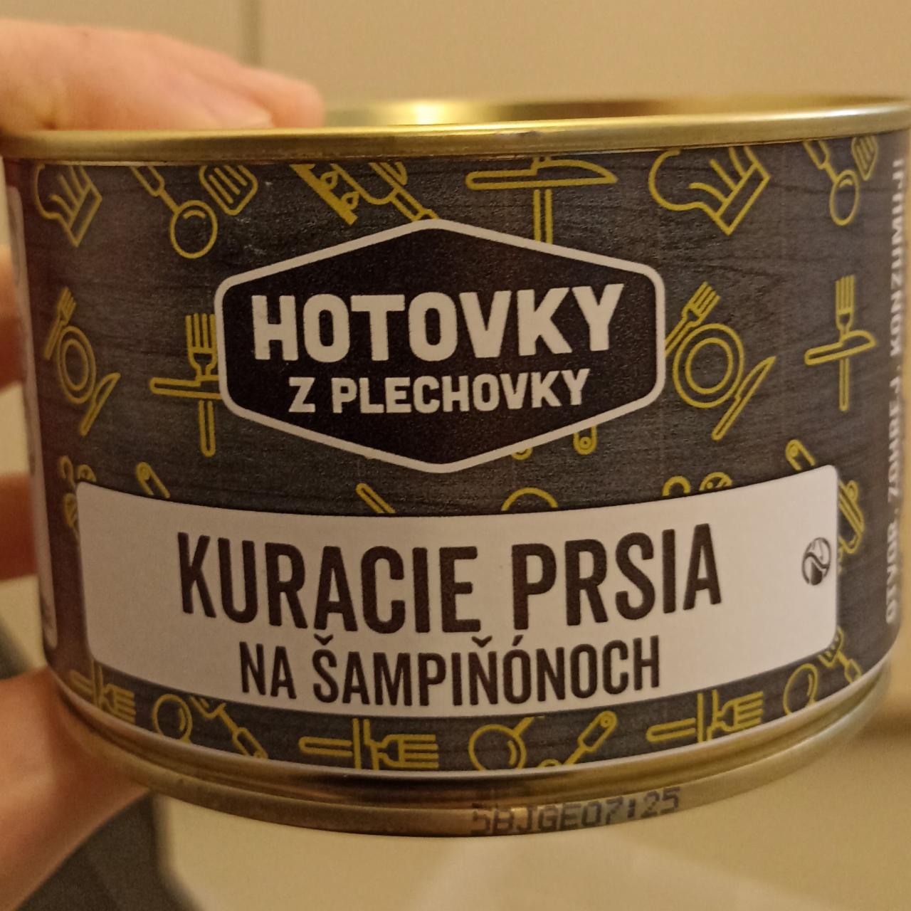 Fotografie - Kuracie prsia na šampiňónoch Hotovky z plechovky