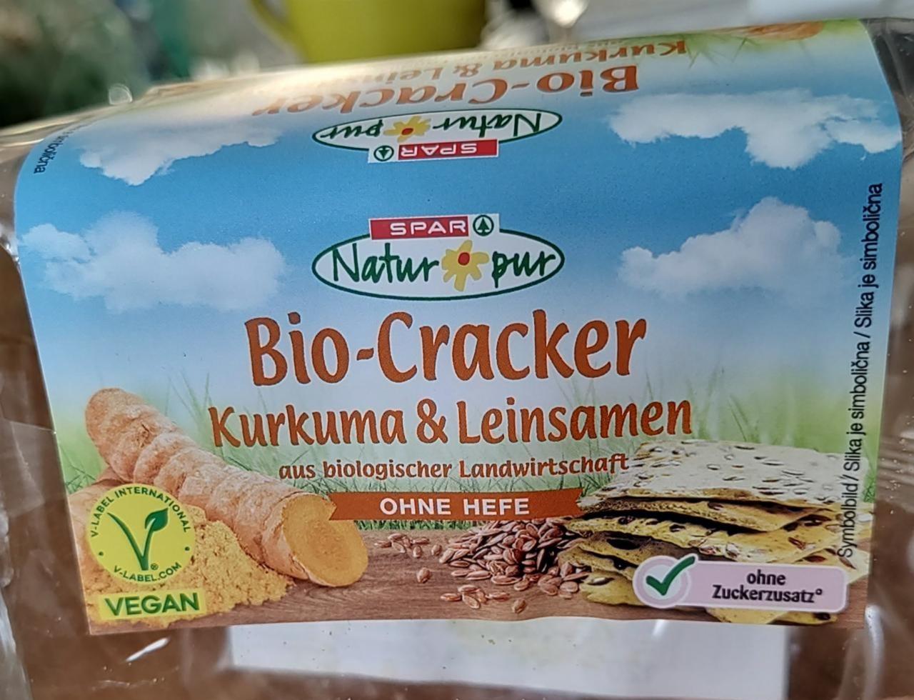 Fotografie - Bio-Cracker Kurkuma & Leinsamen Spar Natur pur