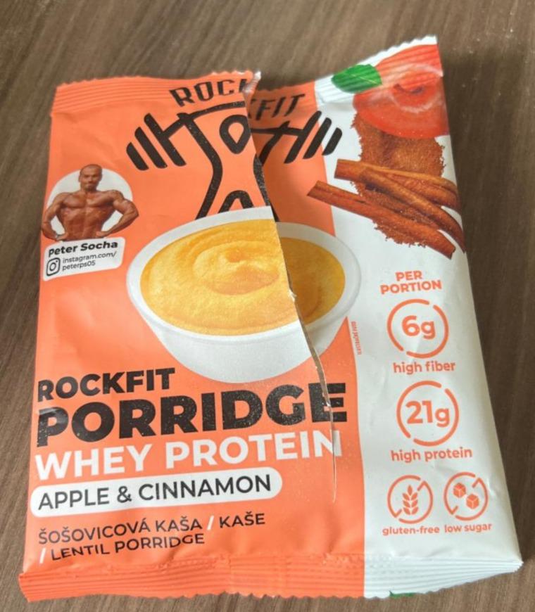 Fotografie - Porridge Whey Protein Apple & Cinnamon RockFit