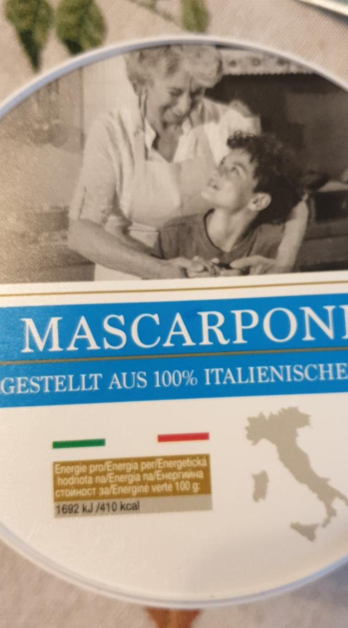 Fotografie - Mascarpone hergestellt aus 100% italienischer milch Rewe
