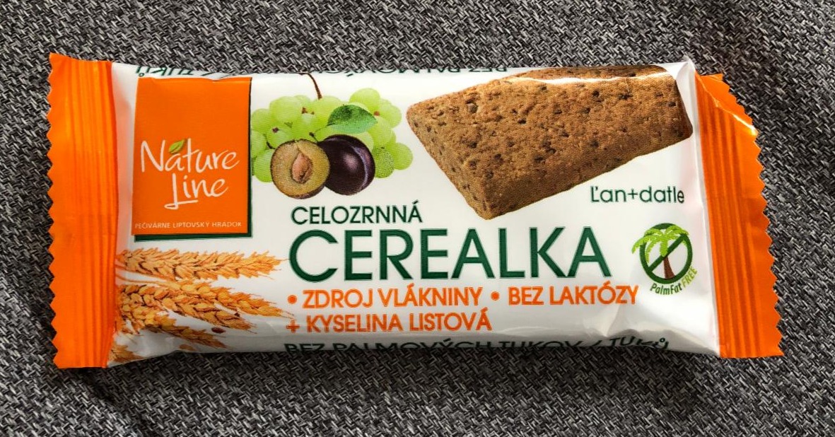 Fotografie - Cerealka celozrnná ľan + datle Nature Line