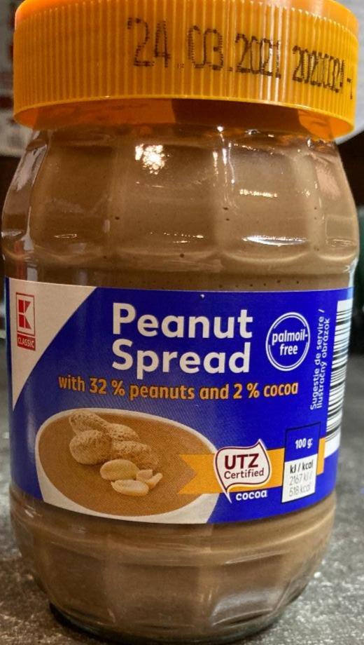 Fotografie - peanut spread arašidová nátierka K-Classic
