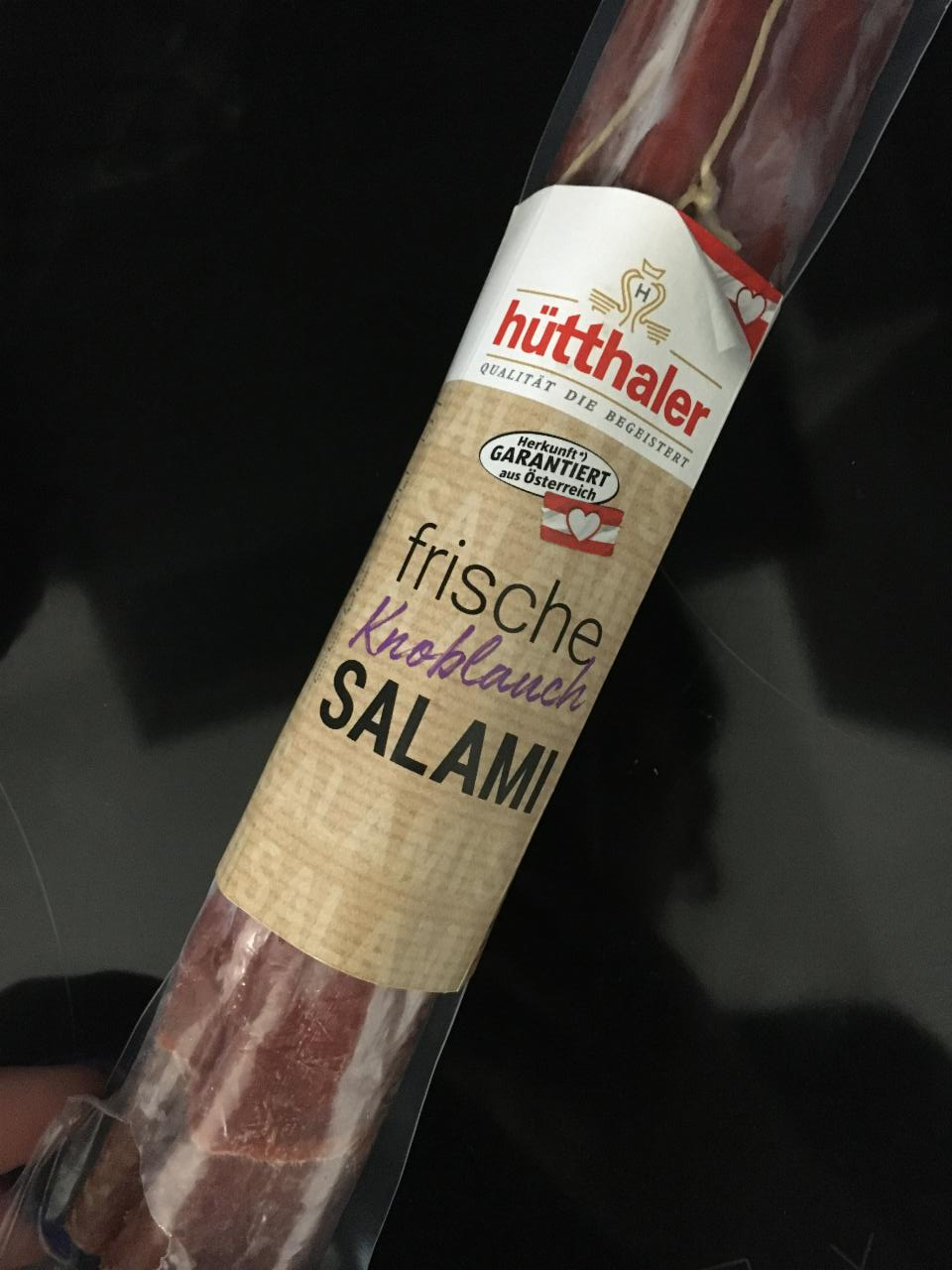 Fotografie - Frische Knoblauch Salami Hütthaler