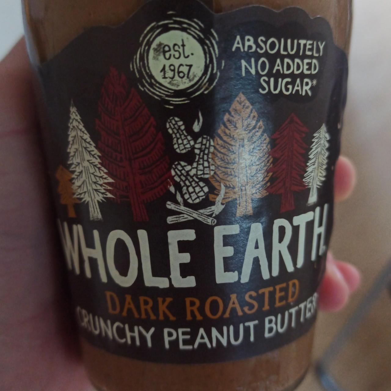 Fotografie - Dark roasted crunchy peanut butter Whole Earth