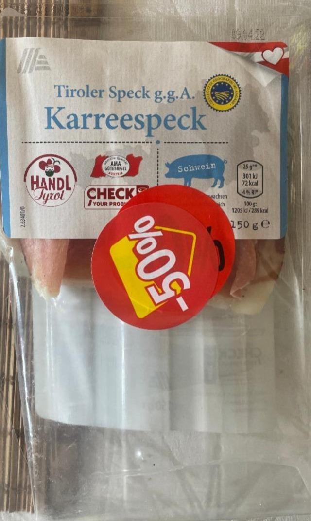 Fotografie - karrespeck tiroler speck g.g.A.