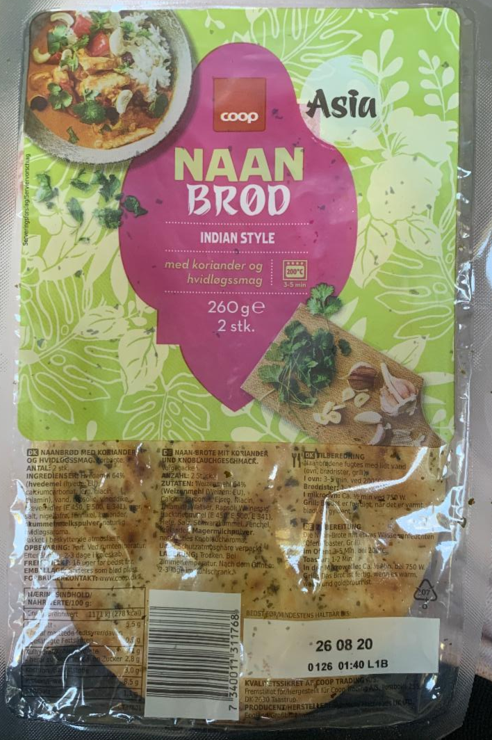 Fotografie - Naan brød