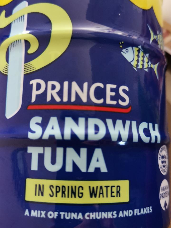 Fotografie - Princess sandwich tuna in spring water 