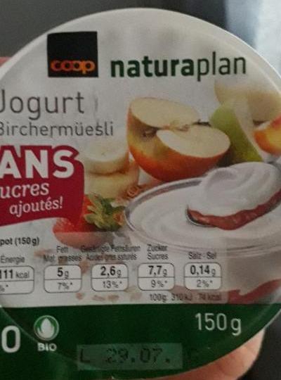 Fotografie - naturaplan jogurt birchermüesli