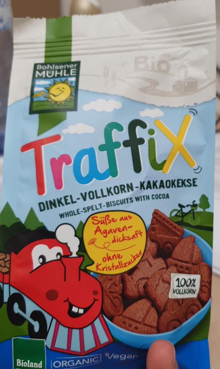 Fotografie - Traffix Dinkel-Vollkorn-Kakaokekse Bohlsener Mühle