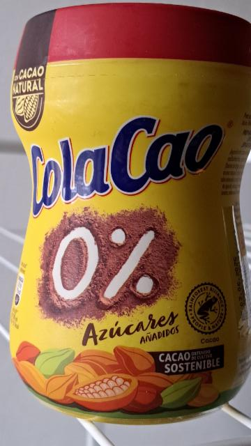 Fotografie - ColaCao 0% powder (prášek) Azúcares