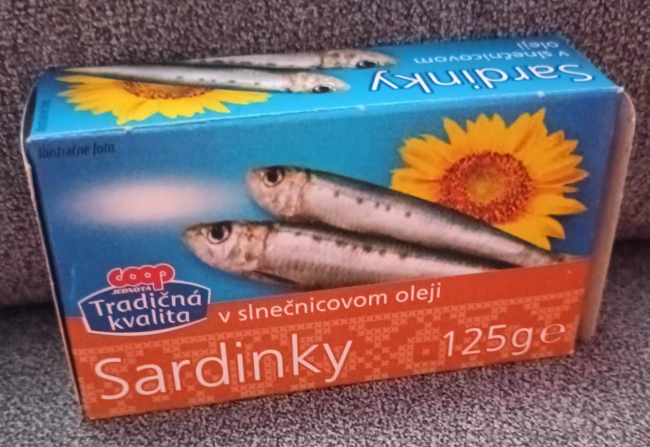 Fotografie - Sardinky v slnecnicovom oleji Coop Tradičná kvalita