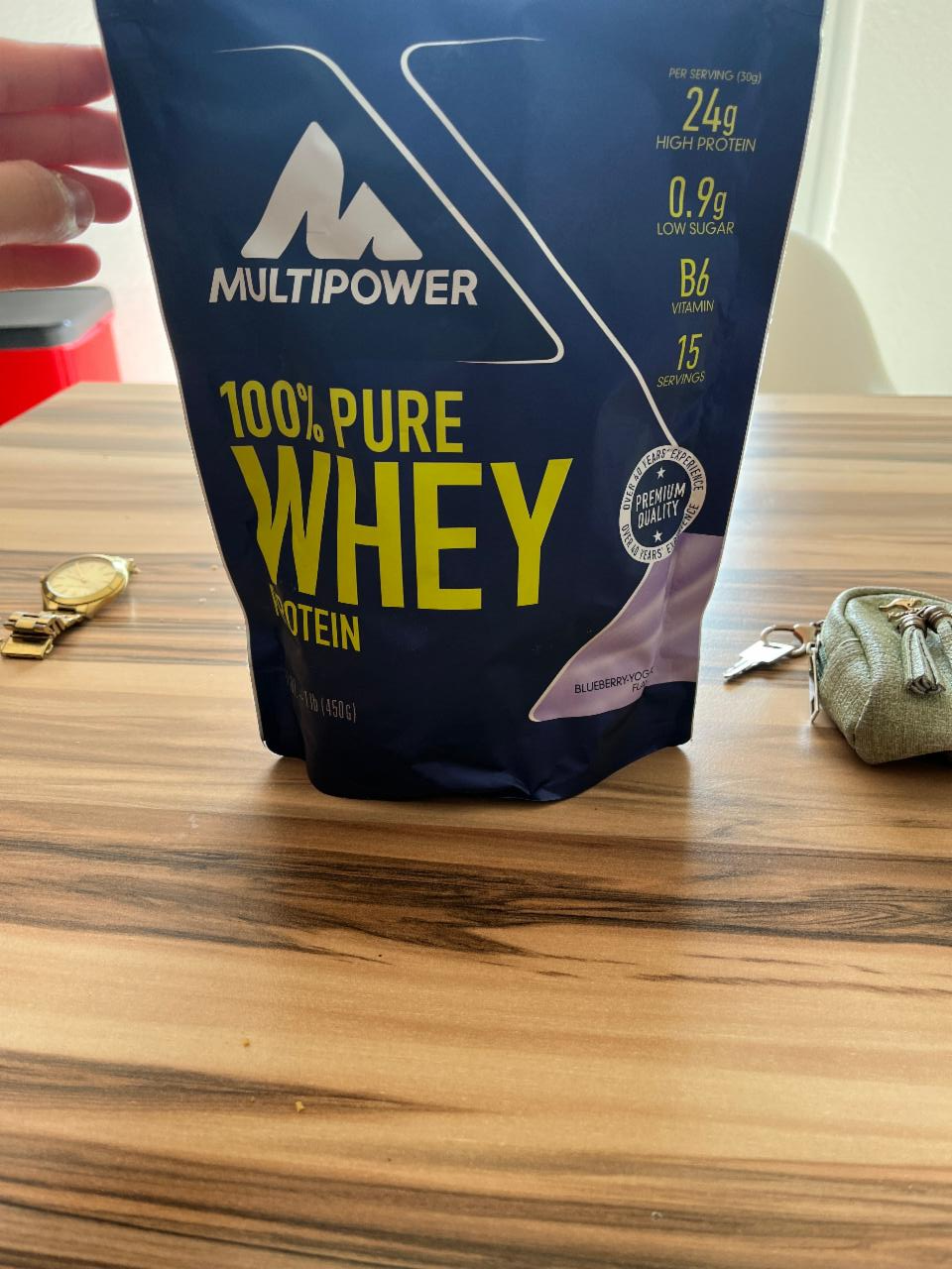 Fotografie - 100% pure whey protein bluberry