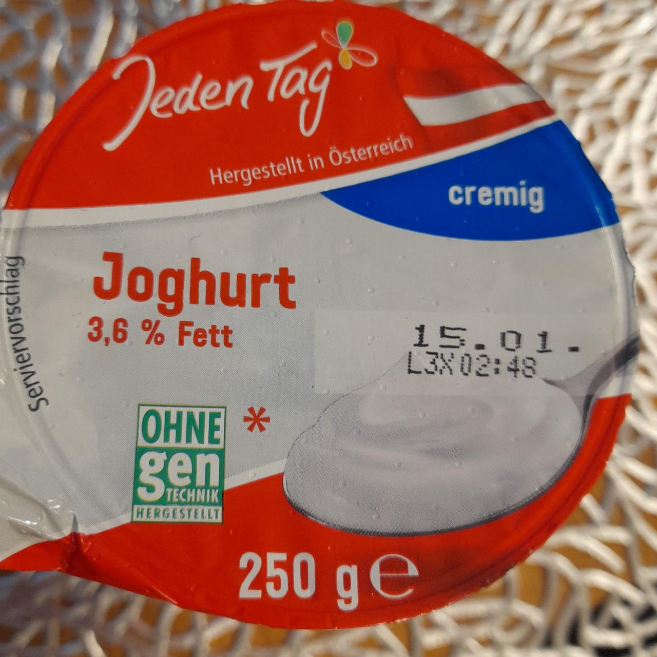 Fotografie - Joghurt 3,6 % Fett Jeden Tag