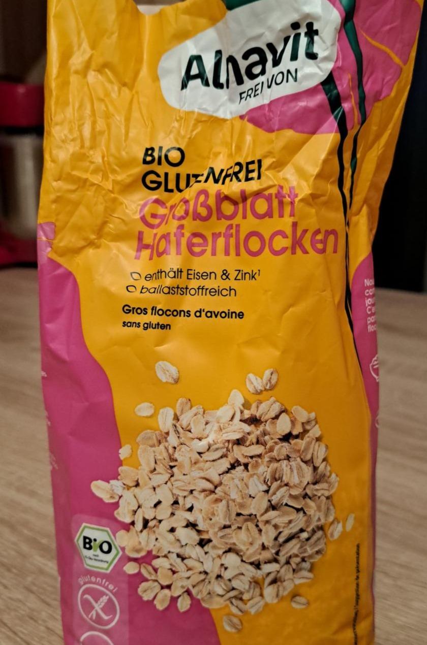 Fotografie - Großblatt Haferflocken Bio Glutenfrei Alnavit