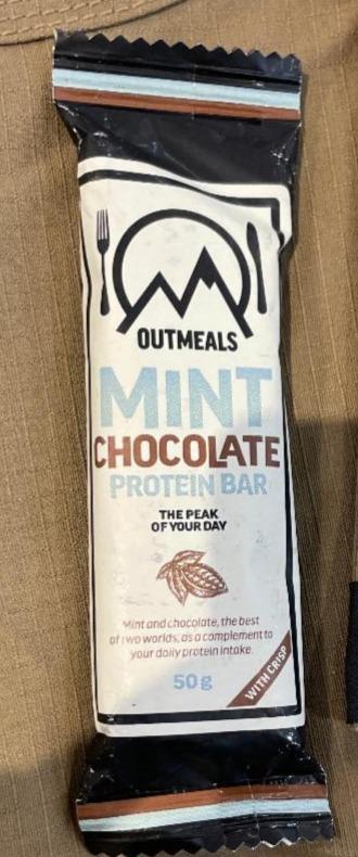 Fotografie - Mint chocolate protein bar Outmeals