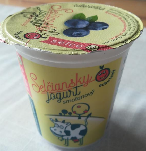 Fotografie - Selčiansky jogurt smotanový čučoriedka