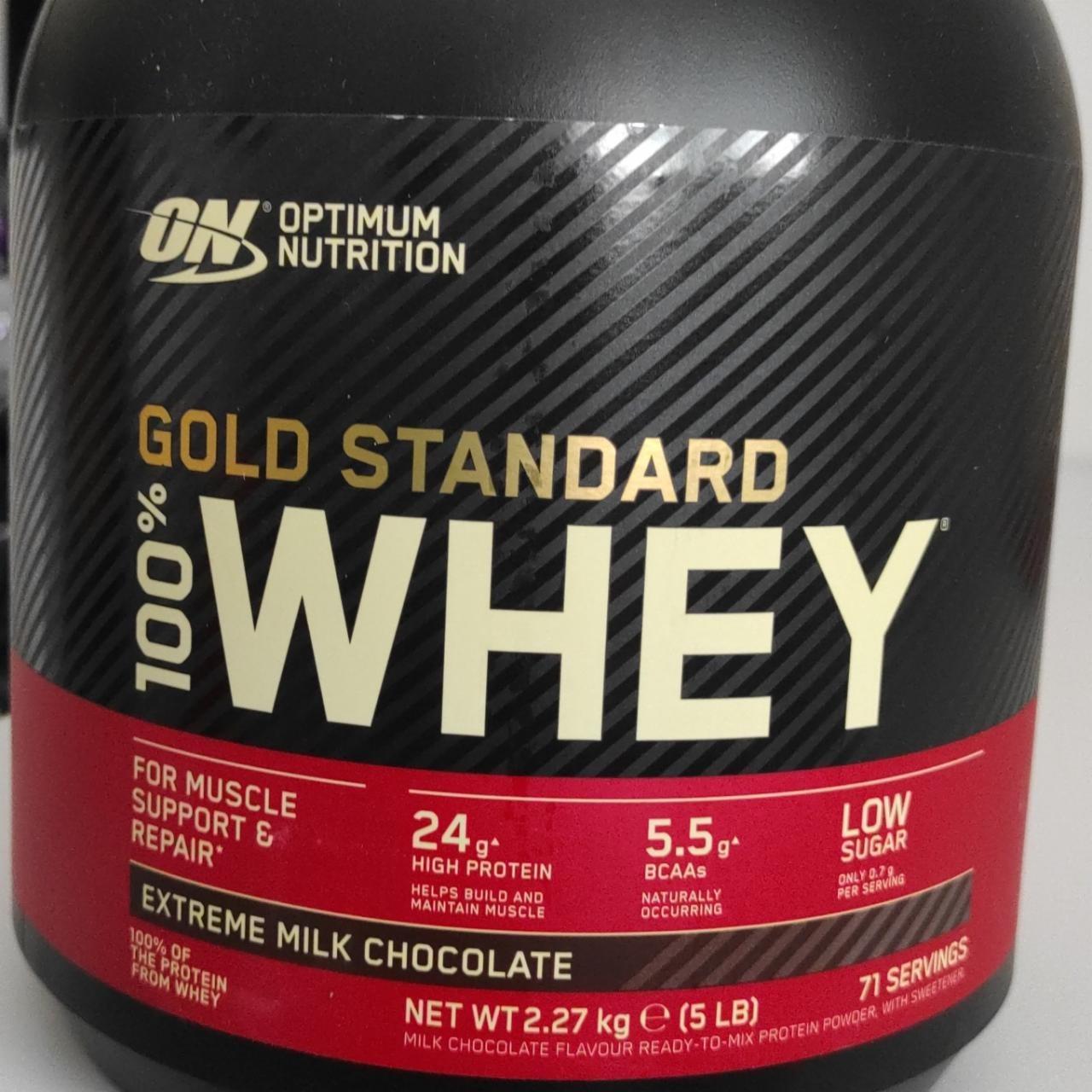Fotografie - Optimum Nutrition Gold Standard 100% Whey Extreme Milk Chocolate