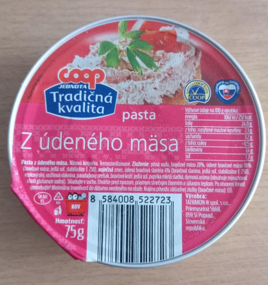 Fotografie - Pasta z údeného mäsa Coop Tradičná kvalita