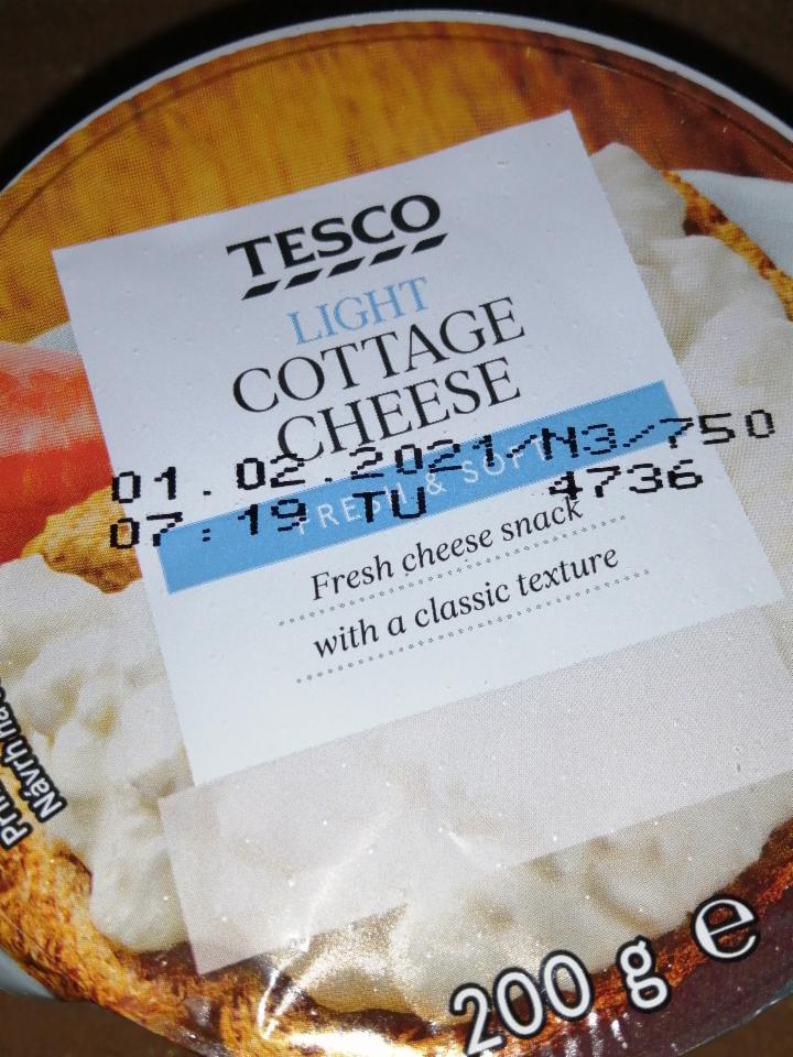 Fotografie - cottage cheese Light Tesco