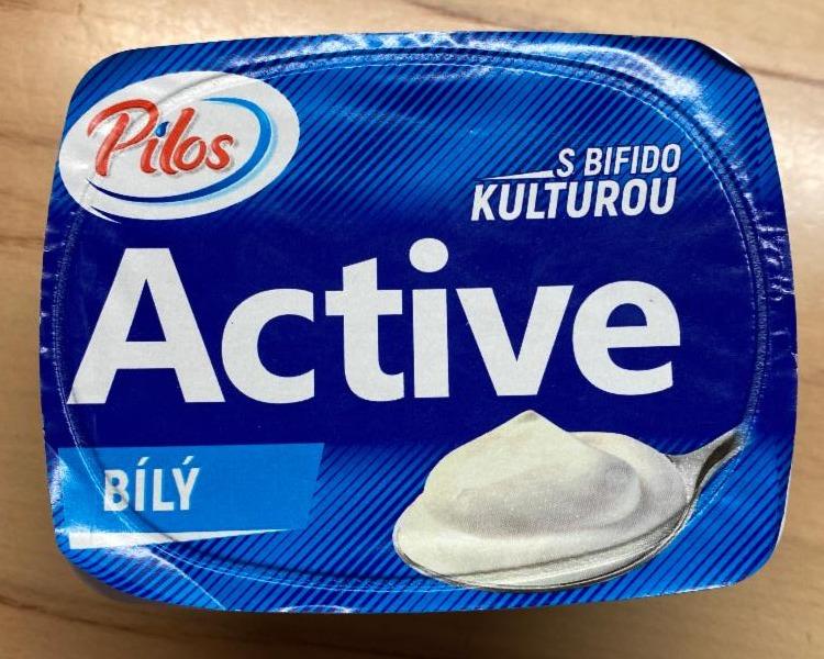 Fotografie - Active jogurt biely Pilos s bifidokultúrou