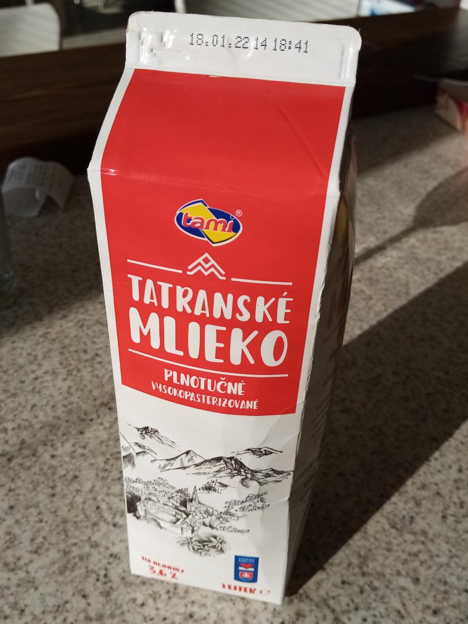 Fotografie - tatranské mlieko plnotučné