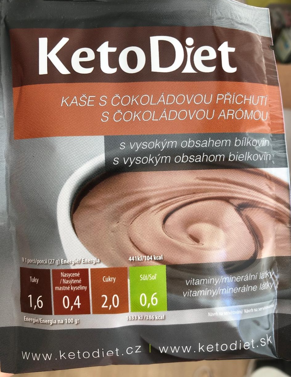 Fotografie - ketodiet kaša s čokoládovou príchuťou