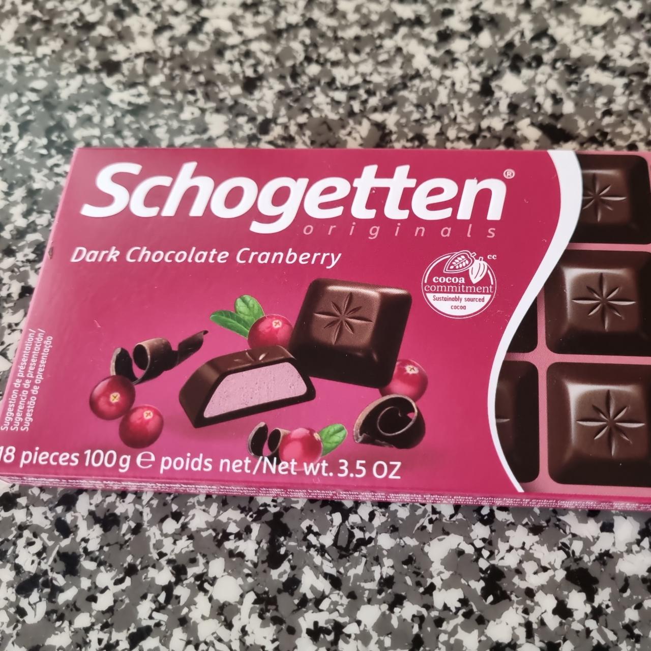 Fotografie - Dark chocolate Cranberry Schogetten