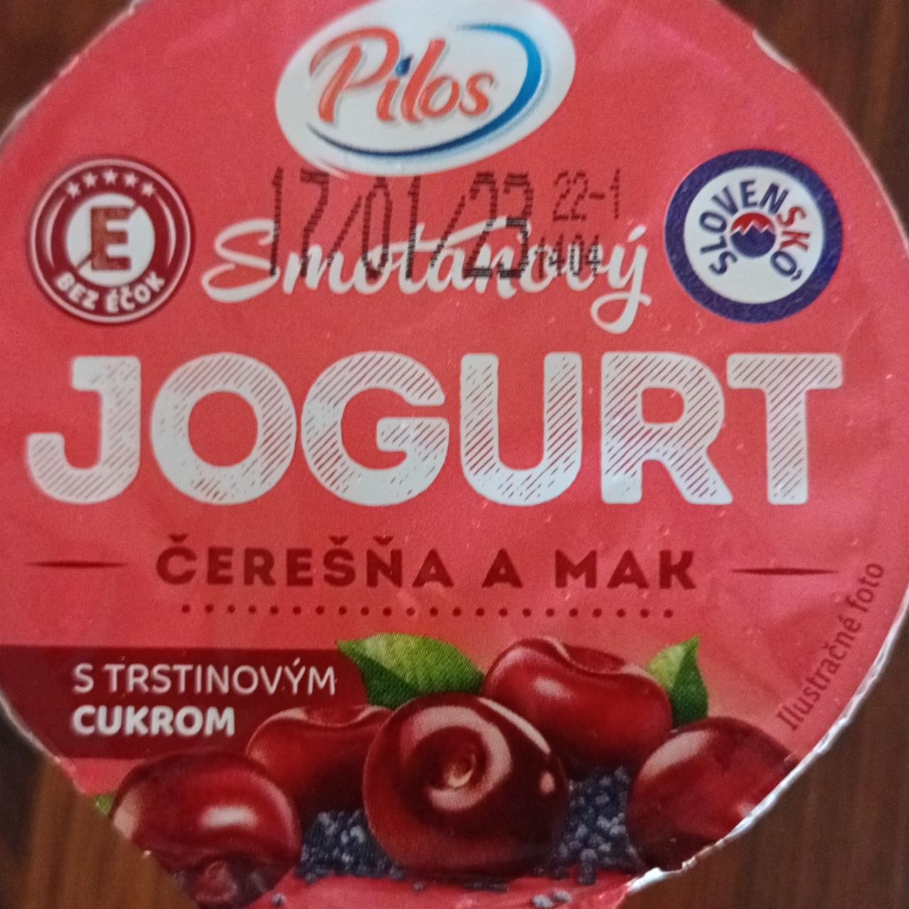 Fotografie - Smotanový jogurt čerešňa a mak Pilos