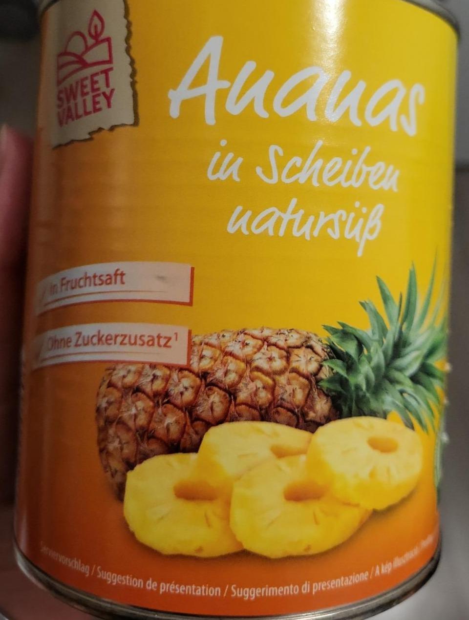 Fotografie - Ananas in Scheiben natursüss Sweet Valley