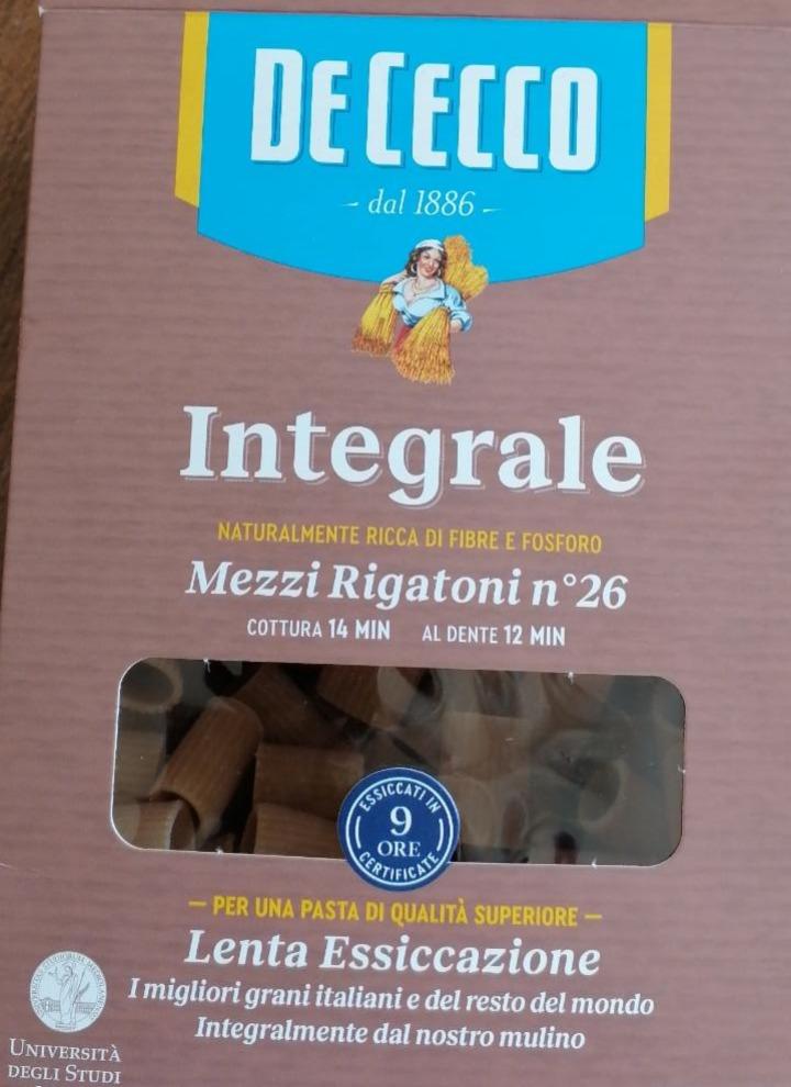 Fotografie - Integrale Mezzi Rigatoni n°26 De Cecco