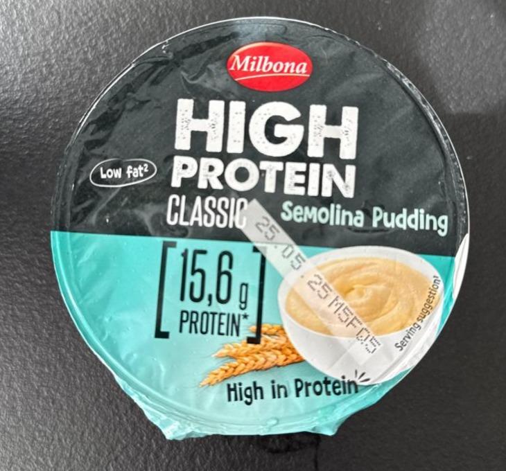Fotografie - High Protein Classic Semolina Pudding Milbona