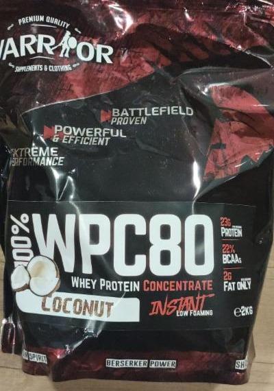 Fotografie - Warrior WPC80 whey protein Coconut