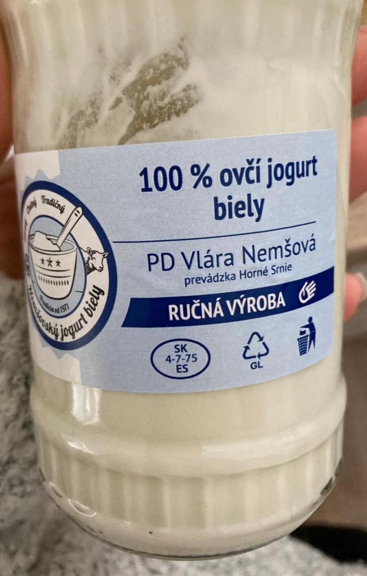 Fotografie - 100% ovčí jogurt biely PD Vlára Nemšová