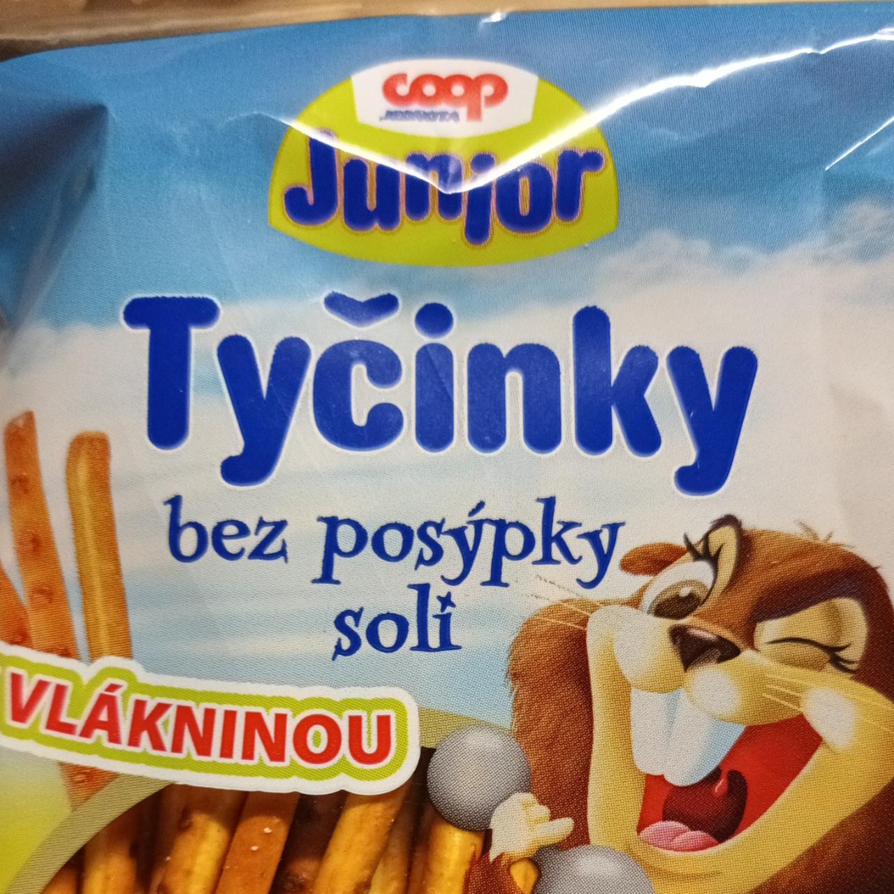 Fotografie - Tyčinky bez posýpky soli s vlákninou Coop Junior