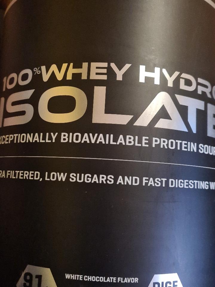 Fotografie - 100% Whey Hydro Isolate White Chocolate Prozis