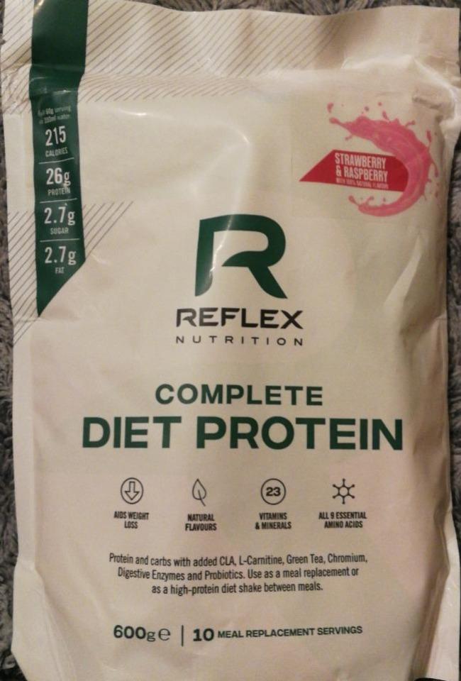 Fotografie - Complete diet protein strawberry & raspberry Reflex Nutrition