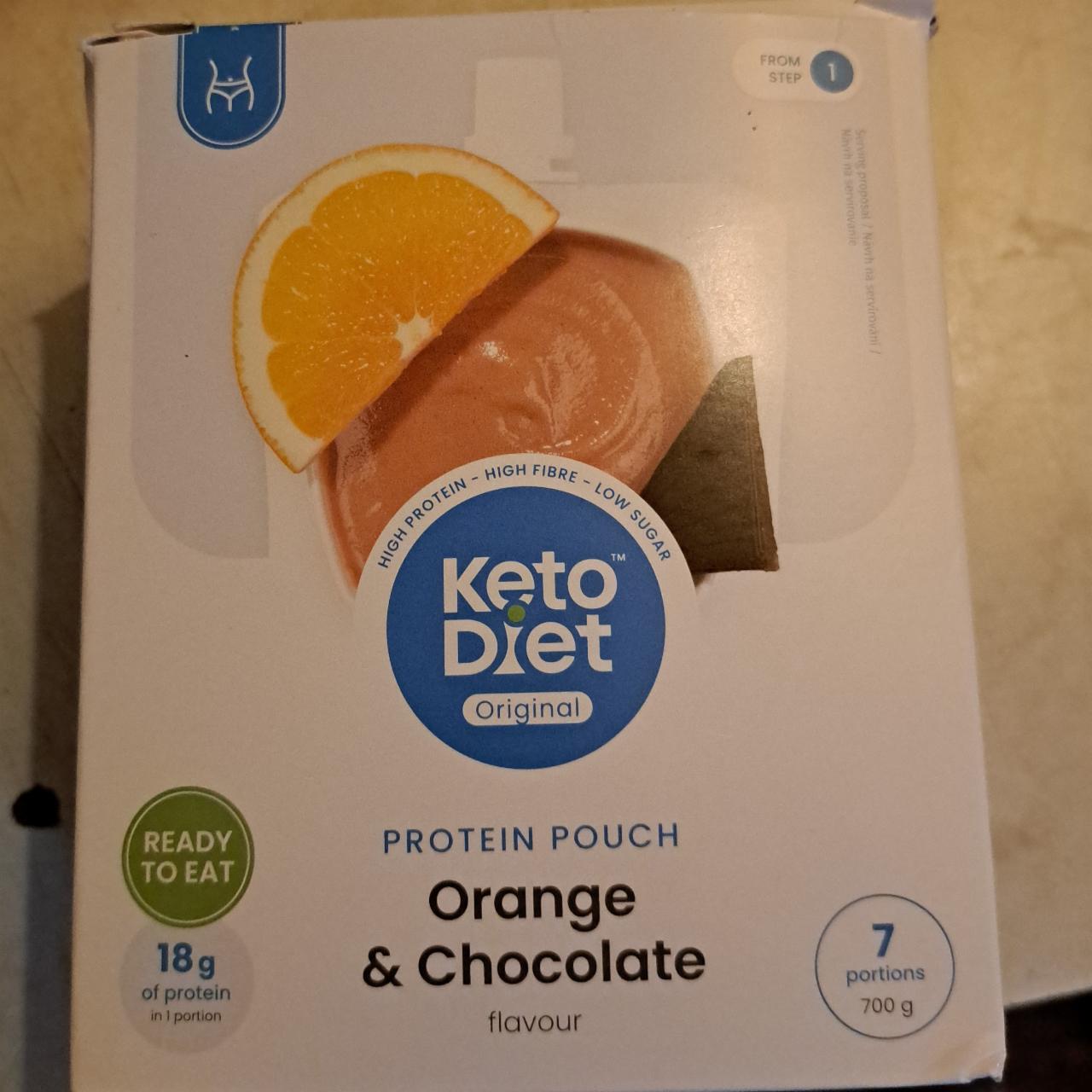 Fotografie - Protein pouch Orange & Chocolate KetoDiet