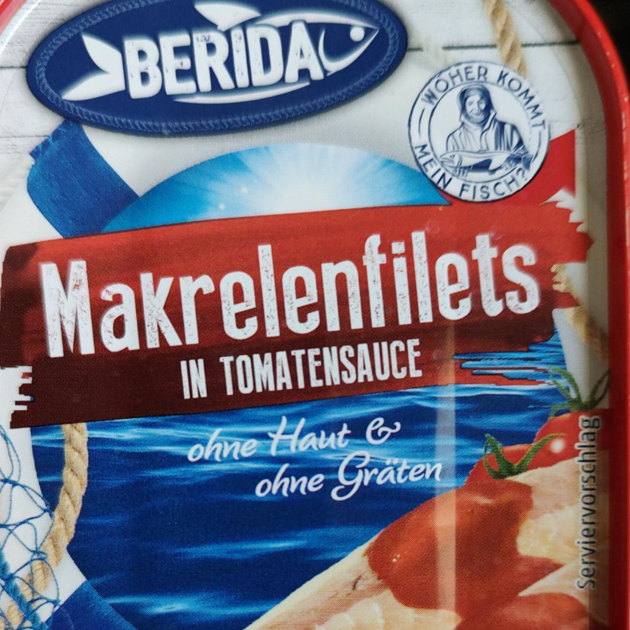 Fotografie - Makrelenfilets in Tomatensauce Berida