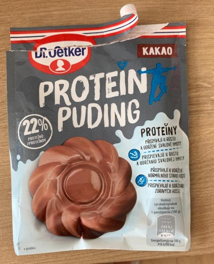 Fotografie - protein puding kakao v suchom stave Dr.Oetker