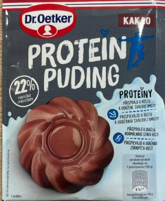 Fotografie - protein puding kakao v suchom stave Dr.Oetker